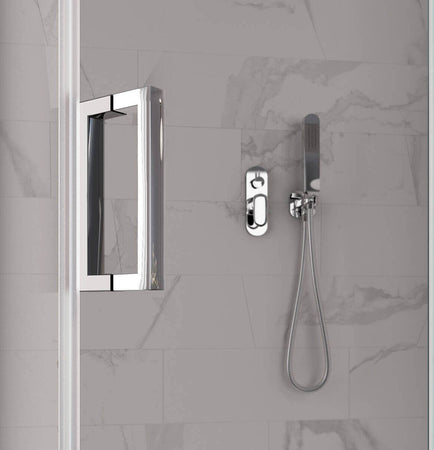 Box Doccia Doppia Porta Battente Cristallo Anticalcare Trasparente 8mm H195 Design Moderno Con Nanotecnologia Anti Goccia Fai da te/Attrezzature per cucine e bagni/Attrezzature per bagni/Docce e componenti doccia/Box doccia Shopbagno.it - Roma, Commerciovirtuoso.it