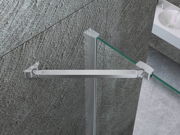 Box Doccia H195 Doppia Anta Battente Cristallo 8mm Trasparente - Taurus