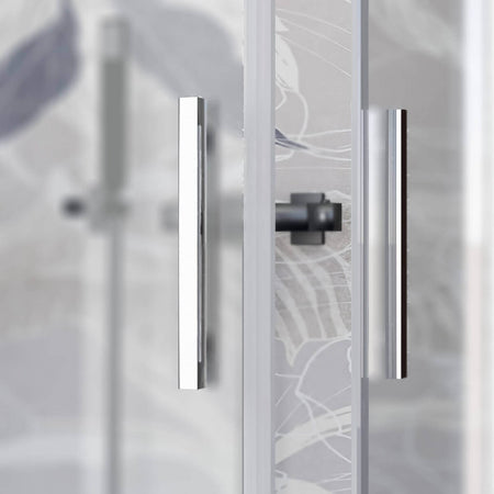 Box Doccia H195 Satinato 6mm Doppia Porta Scorrevole