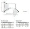 Box Doccia Saloon 6mm Anticalcare H200 Trasparente