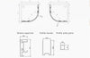 Box Doccia Semicircolare Acidato 6mm Apertura Scorrevole Anti Calcare