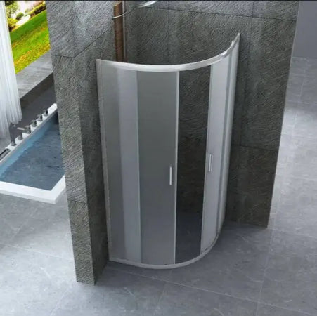 Box Doccia Semicircolare Opaco 6mm Doppia Scorrevole H190cm