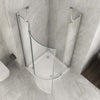 Box-Doccia-Semicircolare-Porta-Battente-Trasparente-8mm-H195cm-AIR