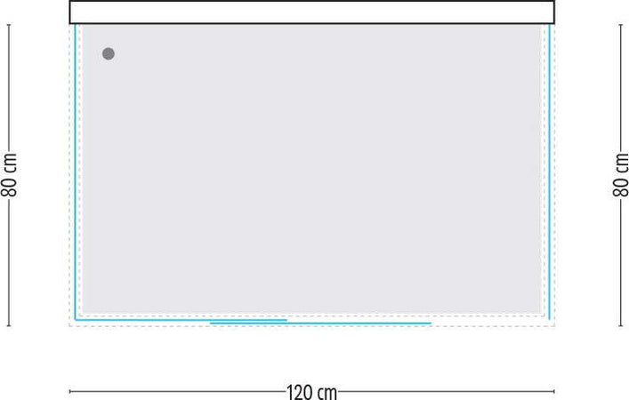 Box Doccia Slide 3 Lati Cristallo Temprato Serigrafato 120x80x80 + Piatto in Porcellana Fai da te/Attrezzature per cucine e bagni/Attrezzature per bagni/Docce e componenti doccia/Box doccia Ogomondo - Martina Franca, Commerciovirtuoso.it