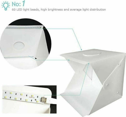 Box-foto-fotografico-cubo-tenda-LED-sfondo-bianco-nero-pieghevole-30x30cm
