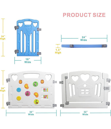 Box Per Bambini Protezione Barriera Di Sicurezza Recinto Giochi 150x150x60 Cm