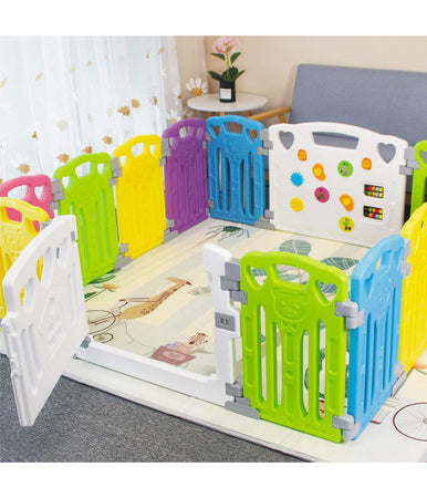 Box Per Bambini Protezione Barriera Di Sicurezza Recinto Giochi 150x150x60 Cm