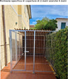 Box per Cani Coperto di Metri 2 e Retro in Legno Zincatura a Caldo da 400x200x Altezza 180 Cm Prodotti per animali domestici/Cani/Cucce gabbiette e recinzioni/Recinti da esterno Ogomondo - Martina Franca, Commerciovirtuoso.it