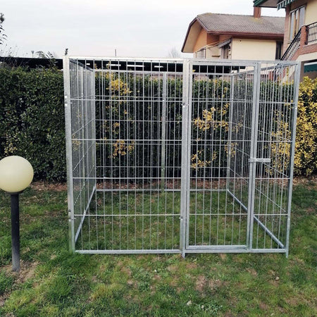 Box per Cani da Esterno con Zincatura a Caldo da 200x200x Altezza 180 Cm Prodotti per animali domestici/Cani/Cucce gabbiette e recinzioni/Recinti da esterno Ogomondo - Martina Franca, Commerciovirtuoso.it