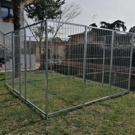 Box per Cani da Esterno con Zincatura a Caldo da 300x300x Altezza 180 Cm Prodotti per animali domestici/Cani/Cucce gabbiette e recinzioni/Recinti da esterno Ogomondo - Martina Franca, Commerciovirtuoso.it