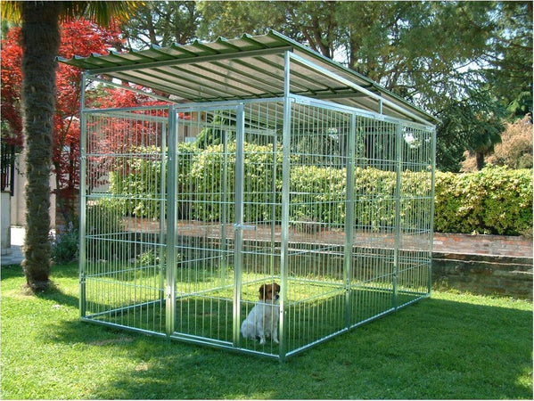 Box per Cani da Esterno Coperto con Zincatura a Caldo da 300x200x Altezza 180 Cm Prodotti per animali domestici/Cani/Cucce gabbiette e recinzioni/Recinti da esterno Ogomondo - Martina Franca, Commerciovirtuoso.it