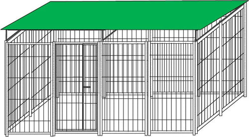 Box per Cani da Esterno Coperto con Zincatura a Caldo da 400x200x Altezza 180 Cm Prodotti per animali domestici/Cani/Cucce gabbiette e recinzioni/Recinti da esterno Ogomondo - Martina Franca, Commerciovirtuoso.it