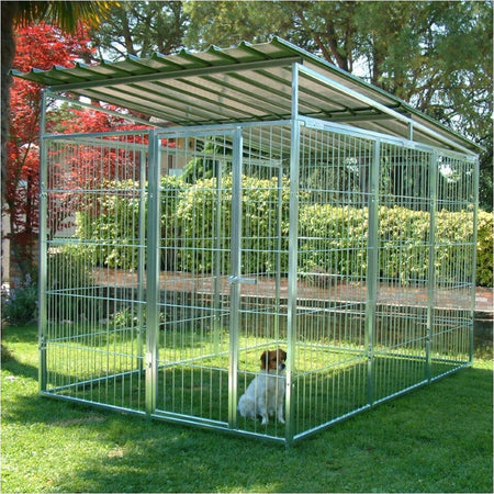 Box per Cani da Esterno Coperto con Zincatura Elettrolitica da 300x200xh180 Cm Prodotti per animali domestici/Cani/Cucce gabbiette e recinzioni/Recinti da esterno Ogomondo - Martina Franca, Commerciovirtuoso.it