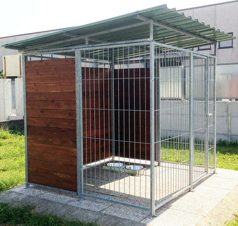 Box per Cani da Esterno Coperto e Retro in Legno Zincatura Elettrolitica da 200x300xh180 Cm Prodotti per animali domestici/Cani/Cucce gabbiette e recinzioni/Recinti da esterno Ogomondo - Martina Franca, Commerciovirtuoso.it