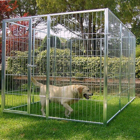 Box per Cani da Esterno Zincatura a Caldo 300x200x Altezza 180 centimetri Prodotti per animali domestici/Cani/Cucce gabbiette e recinzioni/Recinti da esterno Ogomondo - Martina Franca, Commerciovirtuoso.it