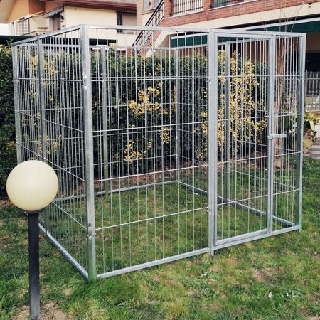 Box per Cani da Esterno Zincatura Elettrolitica 200x200x Altezza 180 centimetri Prodotti per animali domestici/Cani/Cucce gabbiette e recinzioni/Recinti da esterno Ogomondo - Martina Franca, Commerciovirtuoso.it