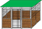 Box per Cani in Legno e Rete con Zincatura a Caldo da 300x200x Altezza 180 Cm Prodotti per animali domestici/Cani/Cucce gabbiette e recinzioni/Recinti da esterno Ogomondo - Martina Franca, Commerciovirtuoso.it