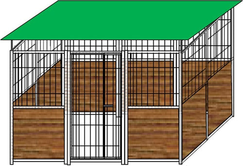 Box per Cani in Legno e Rete con Zincatura a Caldo da 300x200x Altezza 180 Cm Prodotti per animali domestici/Cani/Cucce gabbiette e recinzioni/Recinti da esterno Ogomondo - Martina Franca, Commerciovirtuoso.it