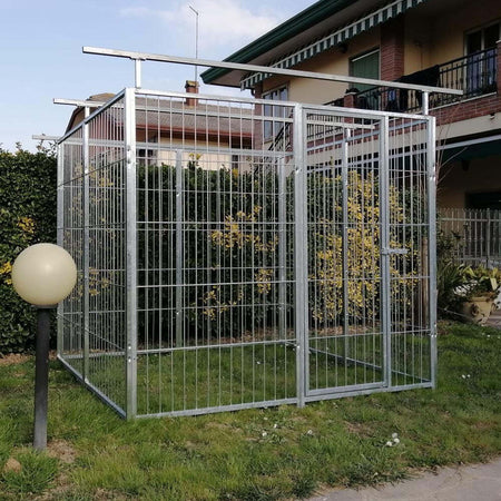 Box per Cani in Rete Predisposto alla Copertura Zincato a Caldo da 200x200x Altezza 180 Cm Prodotti per animali domestici/Cani/Cucce gabbiette e recinzioni/Recinti da esterno Ogomondo - Martina Franca, Commerciovirtuoso.it