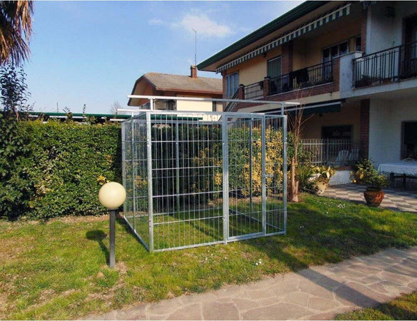 Box per Cani in Rete Predisposto alla Copertura Zincato a Caldo da 200x200x Altezza 180 Cm Prodotti per animali domestici/Cani/Cucce gabbiette e recinzioni/Recinti da esterno Ogomondo - Martina Franca, Commerciovirtuoso.it
