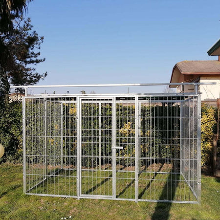 Box per Cani in Rete Predisposto alla Copertura Zincato a Caldo da 300x200x Altezza 180 Cm Prodotti per animali domestici/Cani/Cucce gabbiette e recinzioni/Recinti da esterno Ogomondo - Martina Franca, Commerciovirtuoso.it