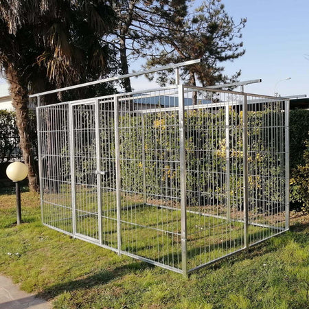 Box per Cani in Rete Predisposto alla Copertura Zincato a Caldo da 300x200x Altezza 180 Cm Prodotti per animali domestici/Cani/Cucce gabbiette e recinzioni/Recinti da esterno Ogomondo - Martina Franca, Commerciovirtuoso.it