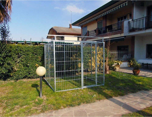 Box per Cani in Rete Predisposto alla Copertura Zincato Elettrolitico da 200x200x Altezza 180 Cm Prodotti per animali domestici/Cani/Cucce gabbiette e recinzioni/Recinti da esterno Ogomondo - Martina Franca, Commerciovirtuoso.it