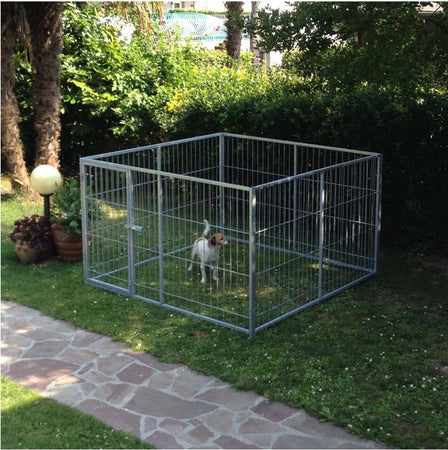 Box per Cuccioli in Rete con Zincatura a Caldo Dimensioni 200x200xAltezza 120 Cm Prodotti per animali domestici/Cani/Cucce gabbiette e recinzioni/Recinti da esterno Ogomondo - Martina Franca, Commerciovirtuoso.it