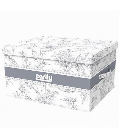 Box Portatutto Scatola Contenitore Salvaspazio Organizer 35x30x20cm Fantasia 87321