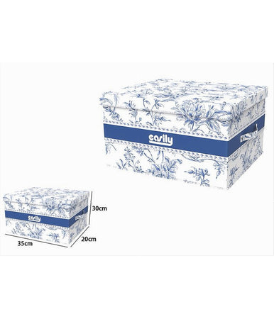 Box Portatutto Scatola Contenitore Salvaspazio Organizer 35x30x20cm Fantasia 87321