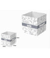 Box Portatutto Scatola Salvaspazio Contenitore Organizer 25x25x25cm Fantasia 87311