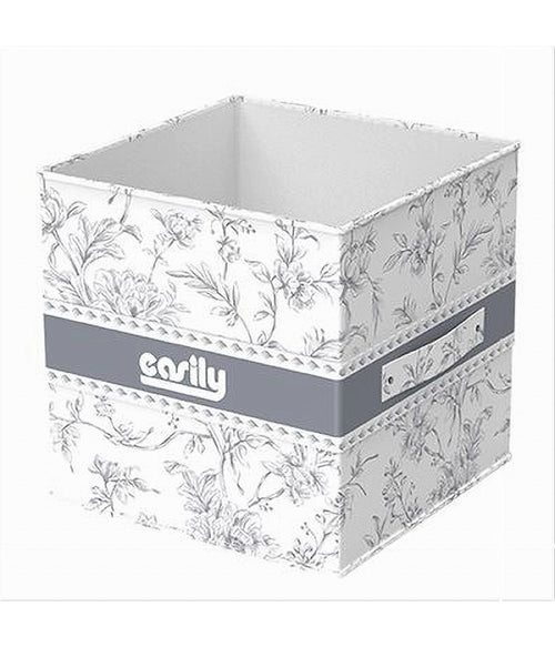 Box Portatutto Scatola Salvaspazio Contenitore Organizer 25x25x25cm Fantasia 87311