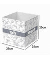 Box Portatutto Scatola Salvaspazio Contenitore Organizer 25x25x25cm Fantasia 87311