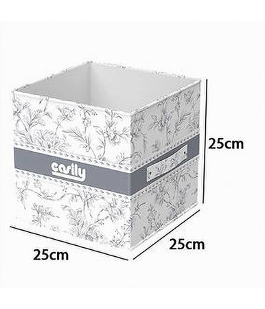 Box Portatutto Scatola Salvaspazio Contenitore Organizer 25x25x25cm Fantasia 87311