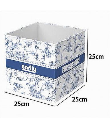 Box Portatutto Scatola Salvaspazio Contenitore Organizer 25x25x25cm Fantasia 87311