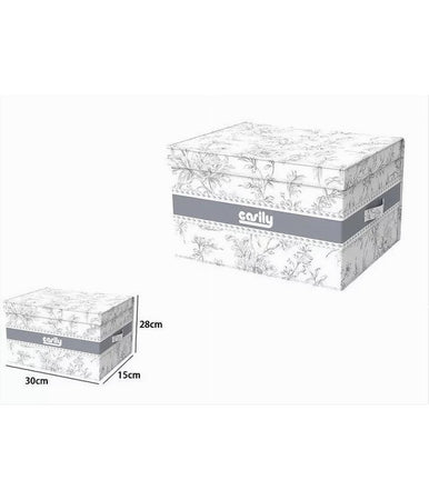 Box Portatutto Scatola Salvaspazio Contenitore Organizer 30x28x15cm Fantasia 87313