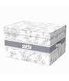 Box Portatutto Scatola Salvaspazio Contenitore Organizer 30x28x15cm Fantasia 87313