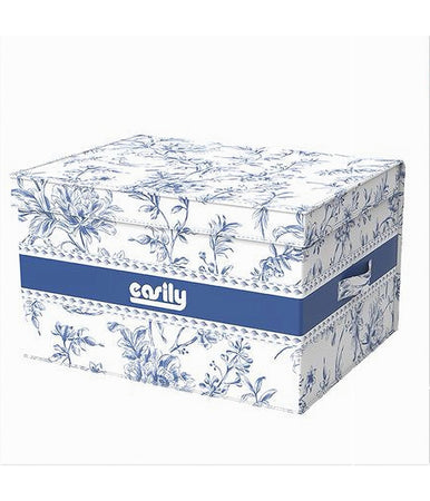 Box Portatutto Scatola Salvaspazio Contenitore Organizer 30x28x15cm Fantasia 87313