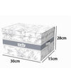 Box Portatutto Scatola Salvaspazio Contenitore Organizer 30x28x15cm Fantasia 87313