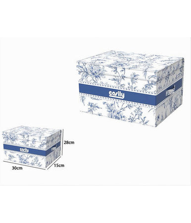 Box Portatutto Scatola Salvaspazio Contenitore Organizer 30x28x15cm Fantasia 87313