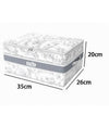 Box Portatutto Scatola Salvaspazio Contenitore Organizer 35x26x20cm Fantasia 87318