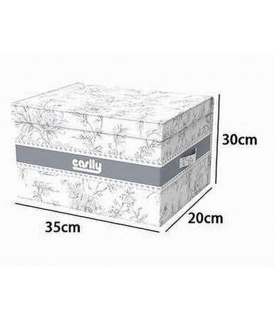 Box Portatutto Scatola Salvaspazio Contenitore Organizer 35x30x20cm Fantasia 87314