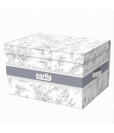 Box Portatutto Scatola Salvaspazio Contenitore Organizer 35x30x20cm Fantasia 87314