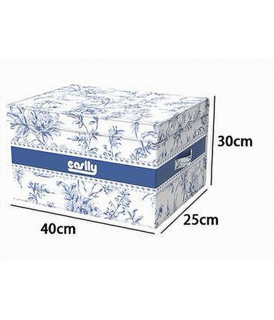Box Portatutto Scatola Salvaspazio Contenitore Organizer 40x30x25cm Fantasia 87315