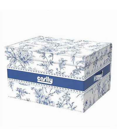 Box Portatutto Scatola Salvaspazio Contenitore Organizer 40x30x25cm Fantasia 87315