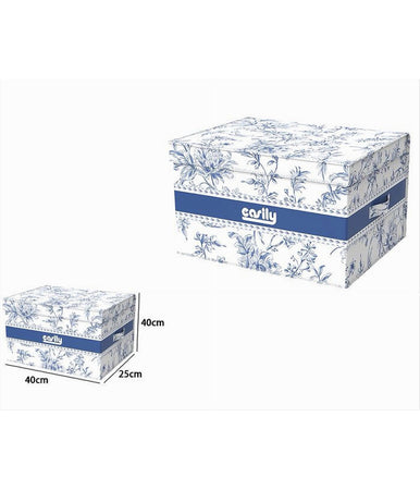Box Portatutto Scatola Salvaspazio Contenitore Organizer 40x40x25cm Fantasia 87316