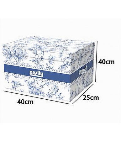 Box Portatutto Scatola Salvaspazio Contenitore Organizer 40x40x25cm Fantasia 87316