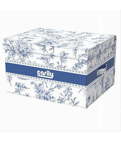 Box Portatutto Scatola Salvaspazio Contenitore Organizer 40x40x25cm Fantasia 87316