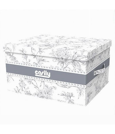 Box Portatutto Scatola Salvaspazio Contenitore Organizer 55x42x30cm Fantasia 87323