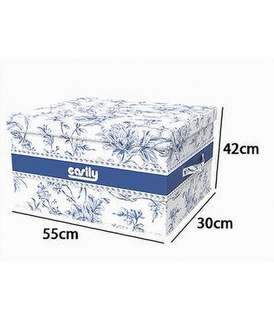Box Portatutto Scatola Salvaspazio Contenitore Organizer 55x42x30cm Fantasia 87323